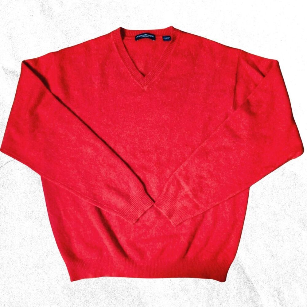 John Ashford Red Cashmere Sweater